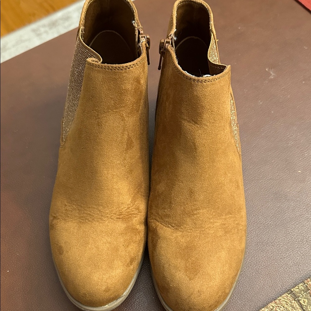 Brown Suede Ankle Boots